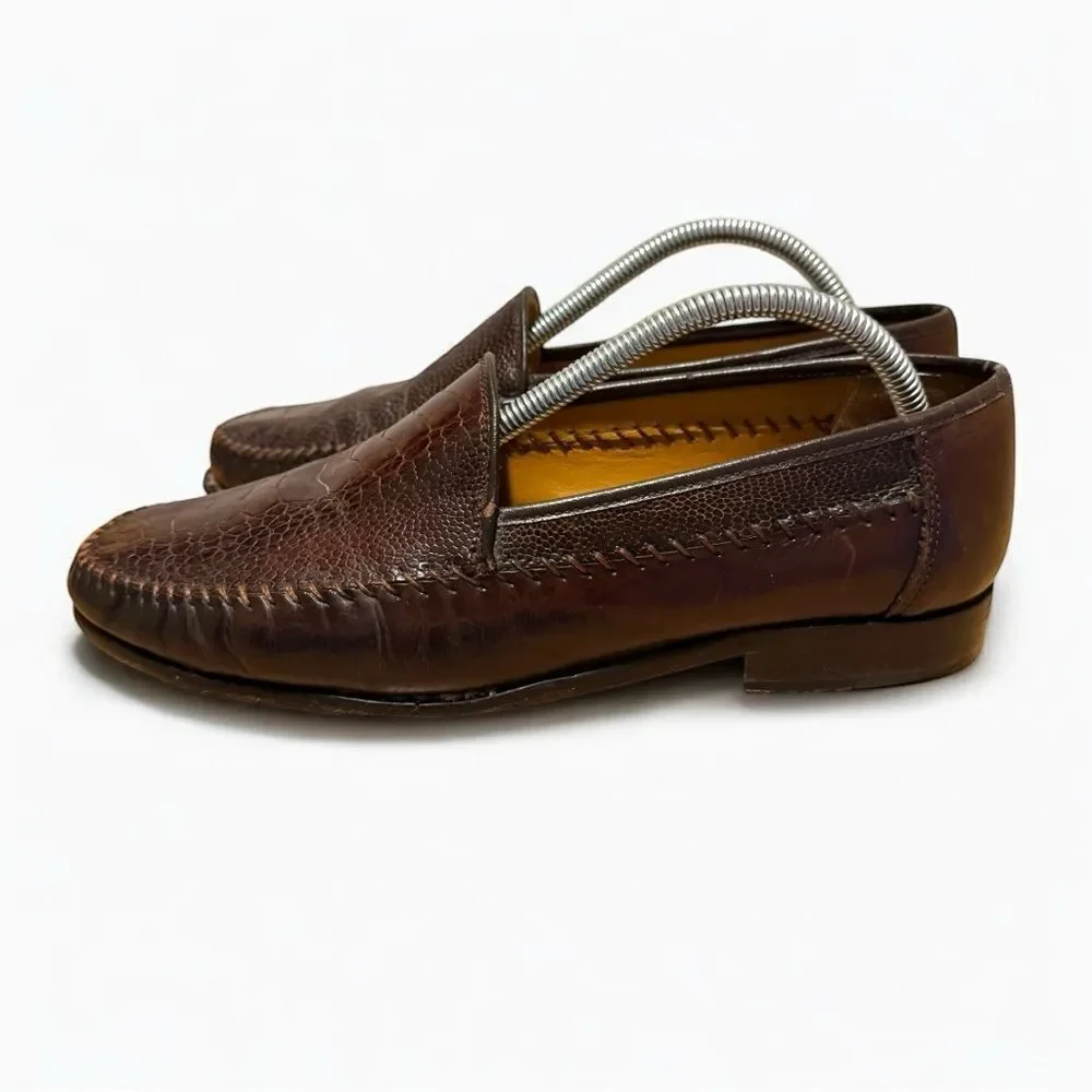 Sandro Moscoloni Genuine Ostrich Loafers Men’s sz 9
